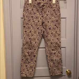 Super fun purple floral Gap Khakis